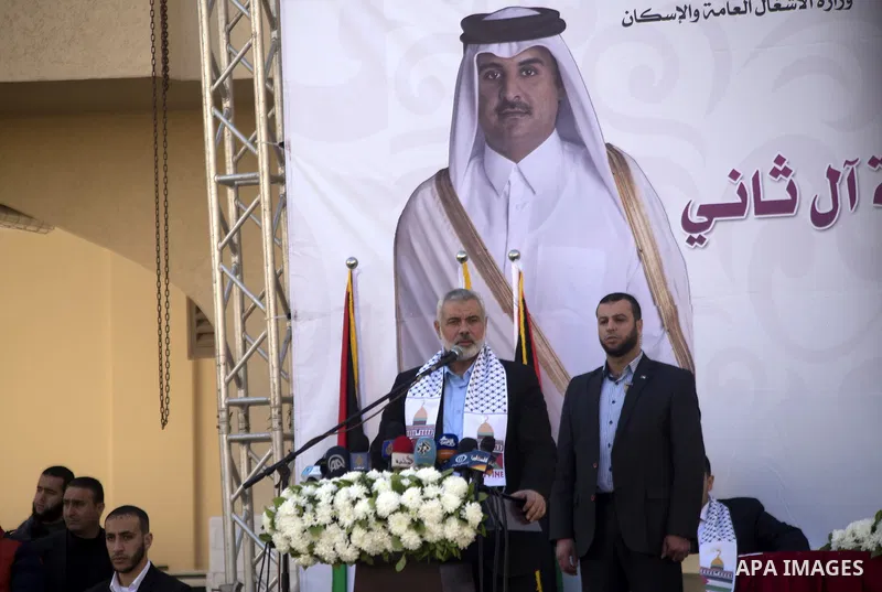 Palestinians gather at the Qatari-funded Hamad City housing complex in Khan Younis, southern Gaza Strip, Saturday, Jan. 16, 2016. More than 1,000 Palestinian families have taken possession of new apartments in the first...