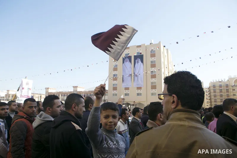 Palestinians gather at the Qatari-funded Hamad City housing complex in Khan Younis, southern Gaza Strip, Saturday, Jan. 16, 2016. More than 1,000 Palestinian families have taken possession of new apartments in the first...