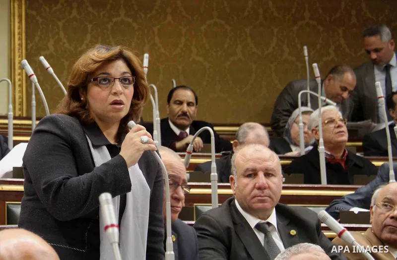 Members of Egypt's Parliament attend the parliament session, in Cairo, Egypt, on Jan 18, 2016. Photo by Amr Sayed