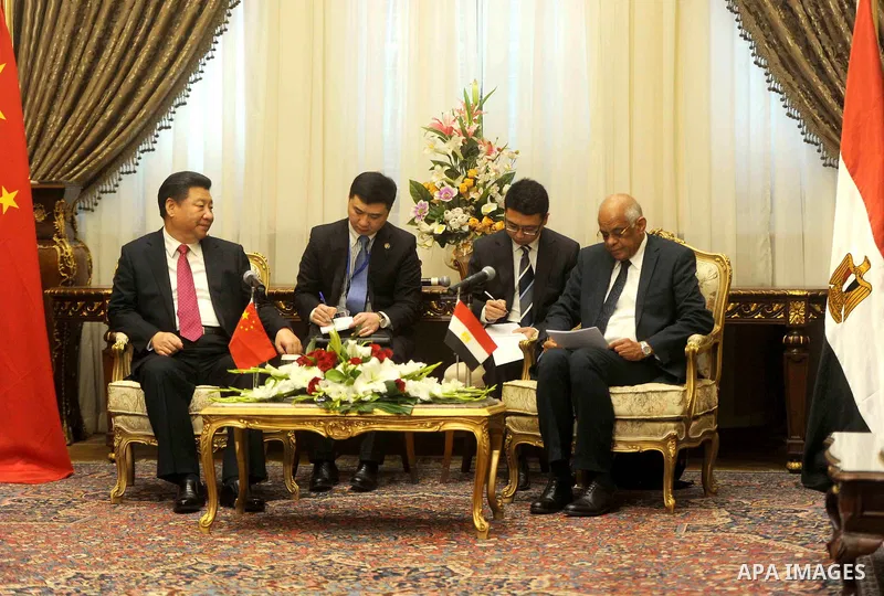 Chinese President Xi Jinping, visits the parliament in Cairo, Egypt, on Jan. 21, 2016. Jinping signed a slew of trade deals with Egypt's leader as part of a regional tour aimed at bolstering Beijing's economic ties and c...