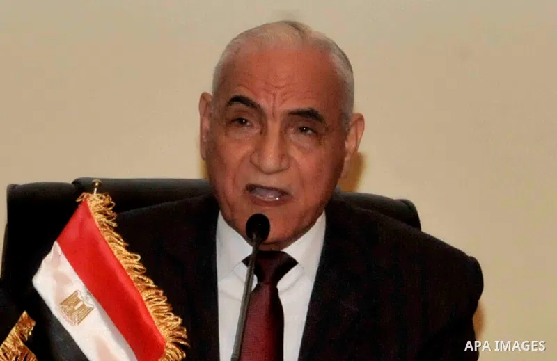 Judge Ezzat Khamis a head of justice ministry panel tasked with confsicating Muslim Brotherhood speaks during a press conference in Cairo, Egypt, on Jan. 24, 2016. A panel tasked by the Justice Ministry to oversee the co...