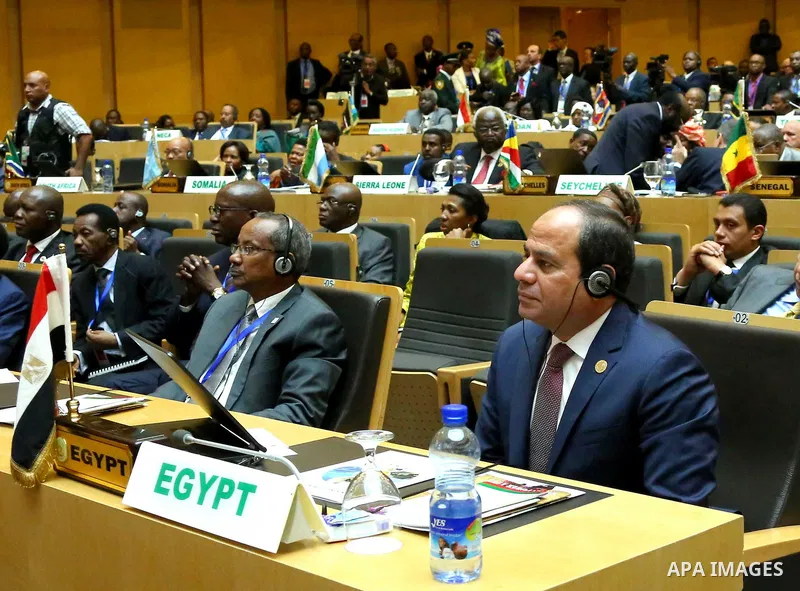 Egypt's President Abdel Fattah al-Sisi attends the opening ceremony of the 26th Ordinary Session of the Assembly of the African Union (AU) at the AU headquarters in Ethiopia's capital Addis Ababa, January 30, 2016. Photo...