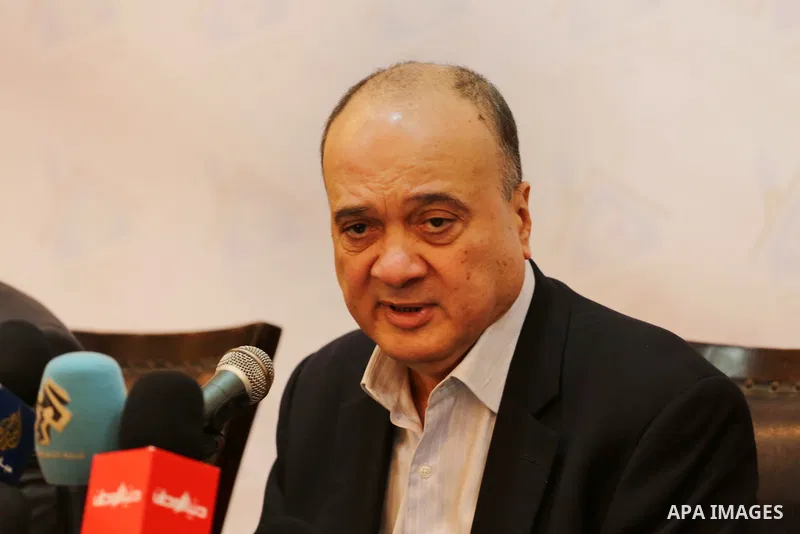 Member of the Central Committee of Fatah movement Nasser Al-Kidwa, speaks during a press conference in Gaza city on Feb. 07, 2016. Photo by Mohammed Asad