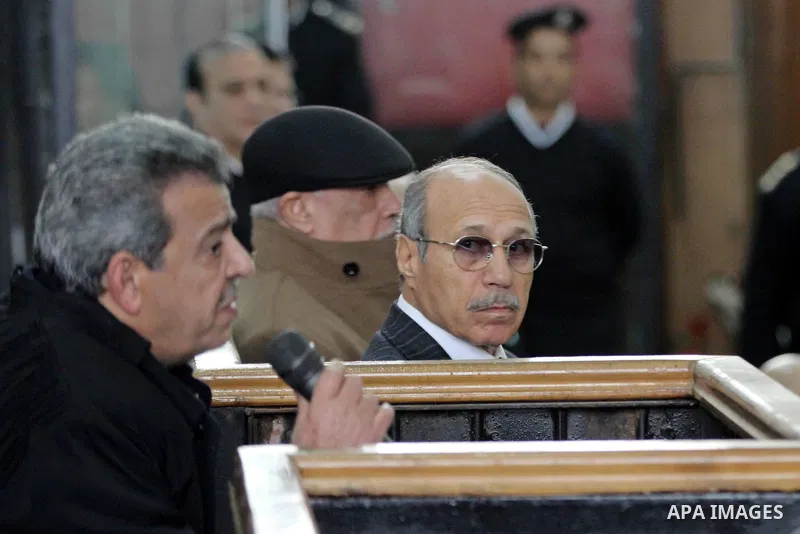 Egyptian former interior minister Habib al-Adly attends his trial on the charges of corruption, in Cairo, Egypt on February 7, 2016. Habib al-Adly served as interior minister of Egypt from 1997 to 2011, he was the longes...