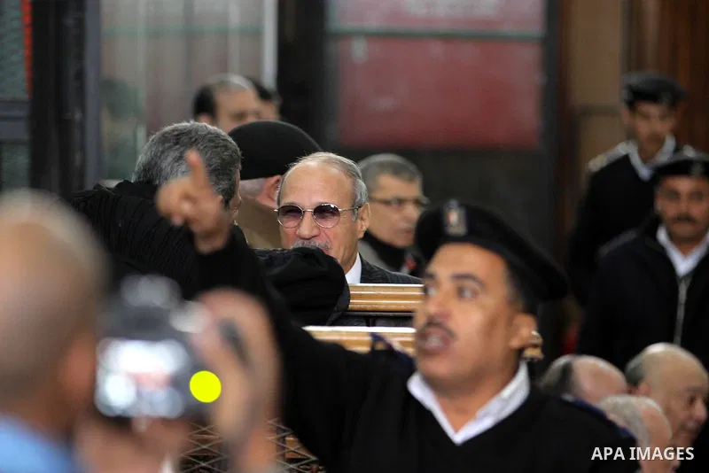 Egyptian former interior minister Habib al-Adly attends his trial on the charges of corruption, in Cairo, Egypt on February 7, 2016. Habib al-Adly served as interior minister of Egypt from 1997 to 2011, he was the longes...