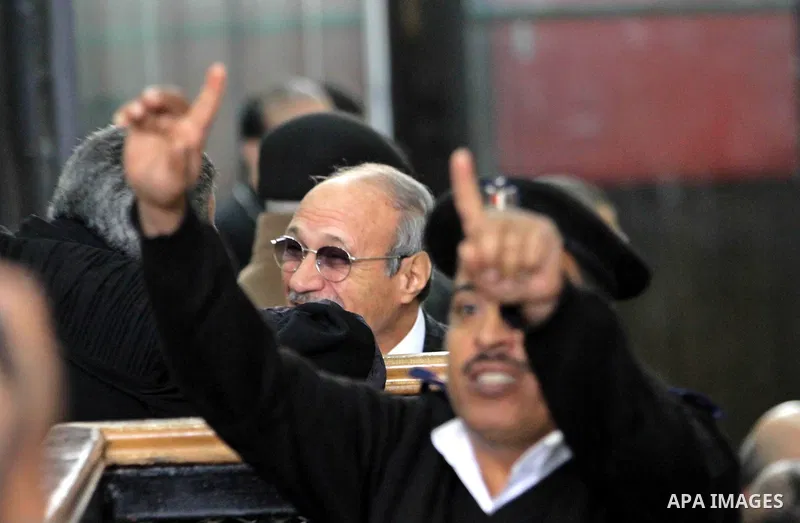 Egyptian former interior minister Habib al-Adly attends his trial on the charges of corruption, in Cairo, Egypt on February 7, 2016. Habib al-Adly served as interior minister of Egypt from 1997 to 2011, he was the longes...