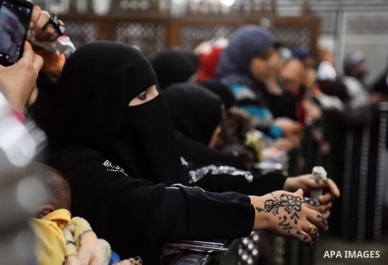 Egyptians celebrate "Moulid Al-Hussein", the birthday of Prophet Mohammad's grandson Hussein in Cairo, Egypt, February 10, 2016. Photo by Amr Sayed