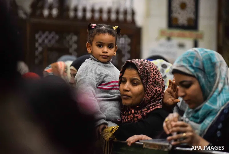 Egyptians celebrate "Moulid Al-Hussein", the birthday of Prophet Mohammad's grandson Hussein in Cairo, Egypt, February 10, 2016. Photo by Amr Sayed