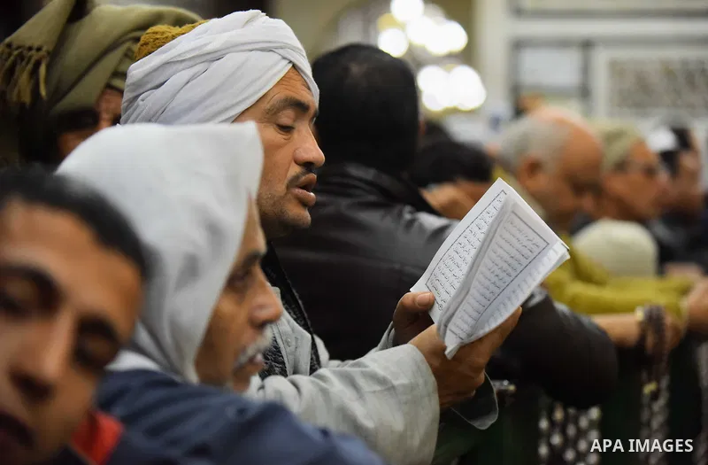 Egyptians celebrate "Moulid Al-Hussein", the birthday of Prophet Mohammad's grandson Hussein in Cairo, Egypt, February 10, 2016. Photo by Amr Sayed