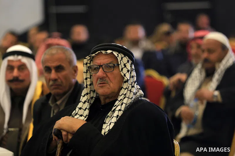 Palestinian police attend a ceremony of the harvest of police work for the 2015, in Gaza city on February 13, 2016. Photo by Yasser Qudih