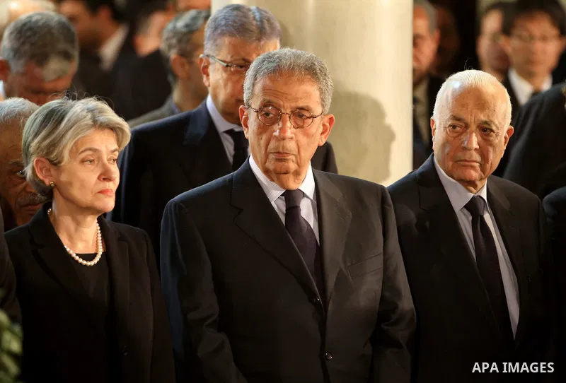 Mourners attend the funeral of former UN secretary-general Boutros Boutros-Ghali at the St Peter and St Paul Orthodox church that was built by his family in Cairo's Abbasiya district, on February 18, 2016. Egypt's politi...