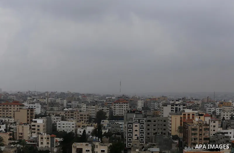 A general view show the Gaza city, on February 21, 2016. Photo by Mohammed Asad