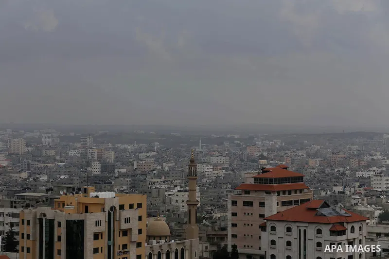 A general view show the Gaza city, on February 21, 2016. Photo by Mohammed Asad
