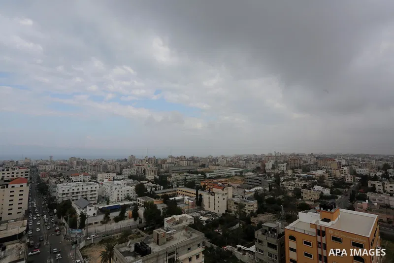 A general view show the Gaza city, on February 21, 2016. Photo by Mohammed Asad