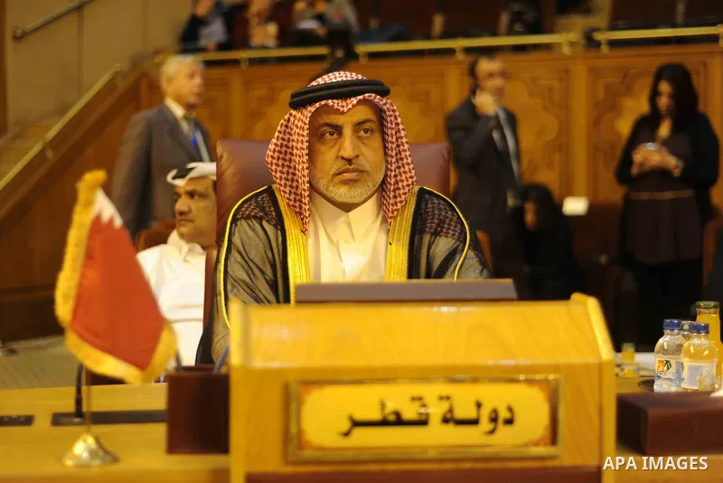 Heads of parliament for Arab countries attend the press conference, at League of Arab States, in Cairo, Egypt, on Feb. 25, 2016. Photo by Stranger