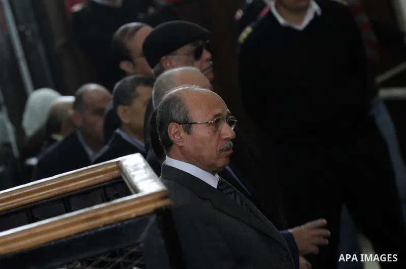 Egyptian former interior minister Habib al-Adly attends his trial on the charges of corruption, in Cairo, Egypt on February 28, 2016. Habib al-Adly served as interior minister of Egypt from 1997 to 2011, he was the longe...