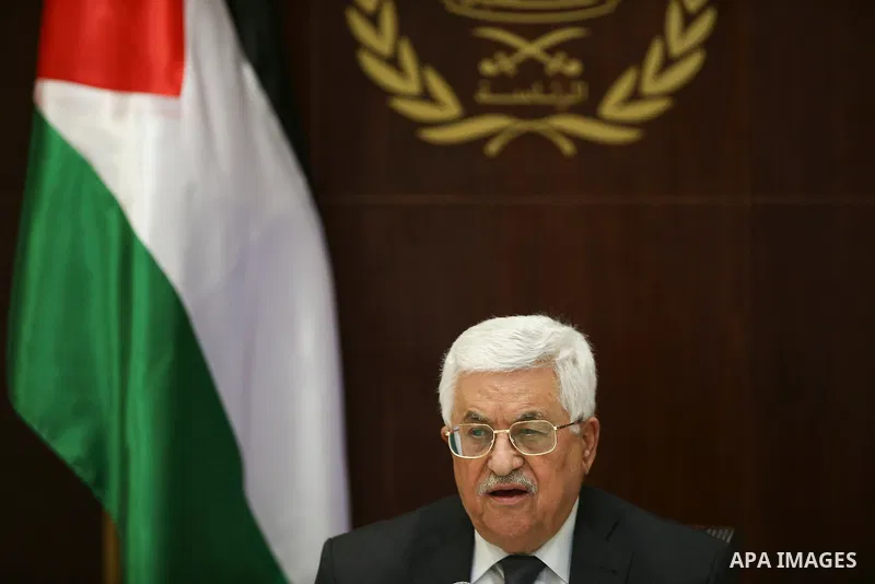 Palestinian presidnet Mahmoud Abbas chairs PLO executive committee in the west bank city of Ramallah on March 1, 2016. (apaimages/Fadi Arouri - POOL)