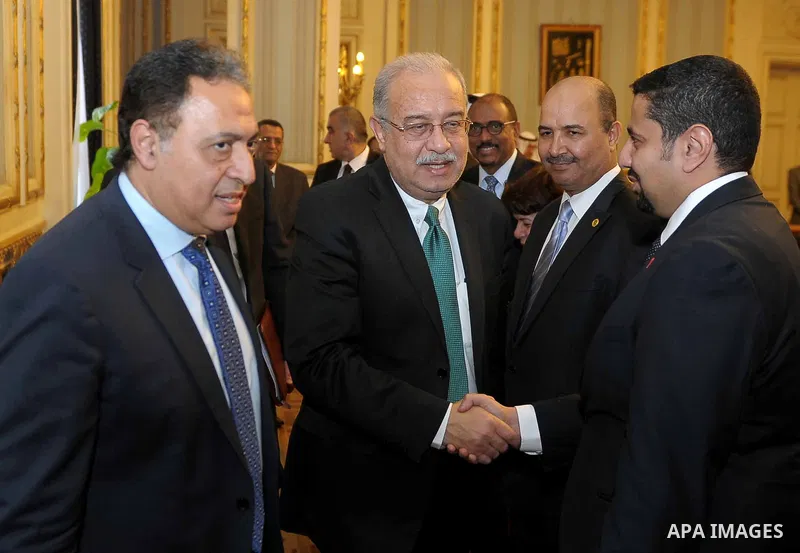 Egyptian Prime Minister Sharif Ismail meets with Arab's health ministers in Cairo, Egypt on March 03, 2016. Photo by Sranger