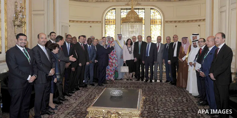 Egyptian Prime Minister Sharif Ismail meets with Arab's health ministers in Cairo, Egypt on March 03, 2016. Photo by Sranger