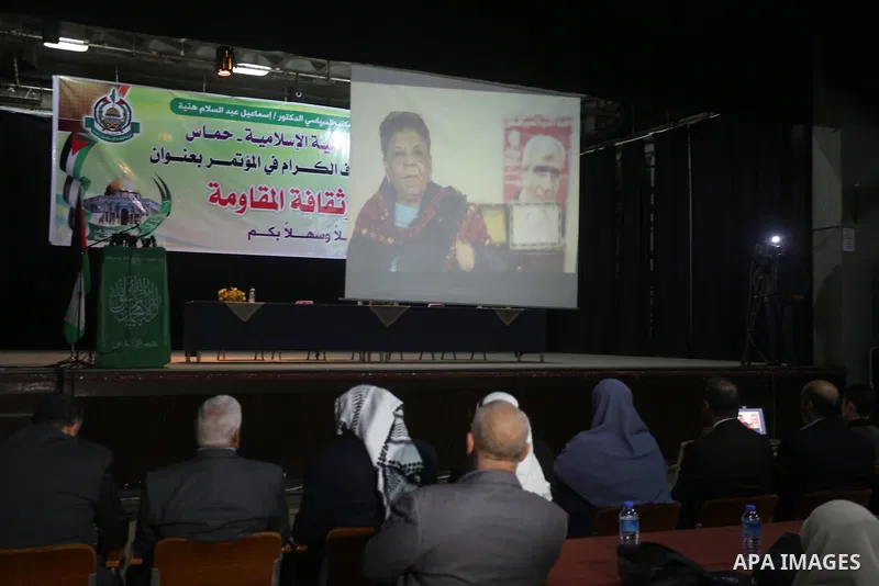 Palestinians attend a meeting on the occasion of International Women's Day in Gaza City on March 8, 2016. People around the globe celebrate International Women's Day, which dates back to the beginning of the 20th Century...