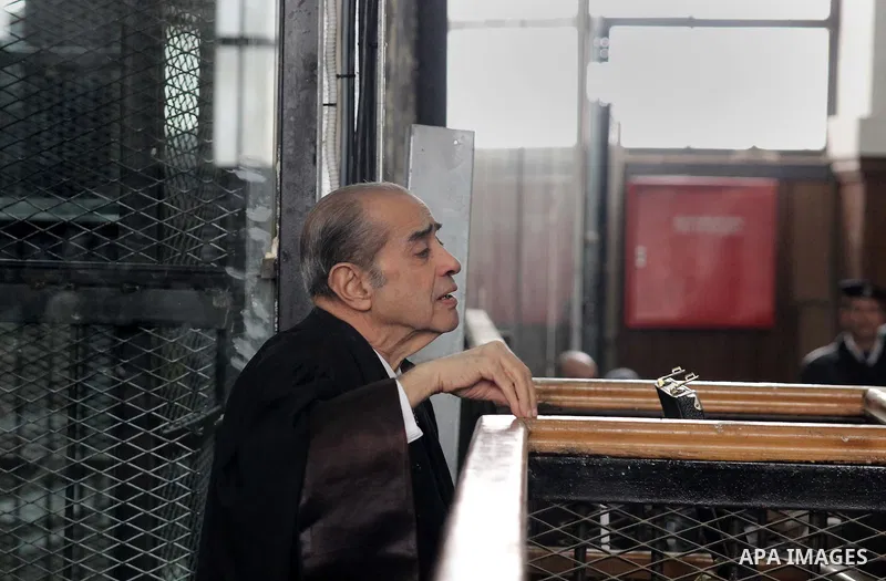 Egyptian Lawyer Farid el-Deeb attends the trial of Egyptian former interior minister Habib al-Adly on the charges of corruption, in Cairo, Egypt on March 13, 2016. Habib al-Adly served as interior minister of Egypt from...