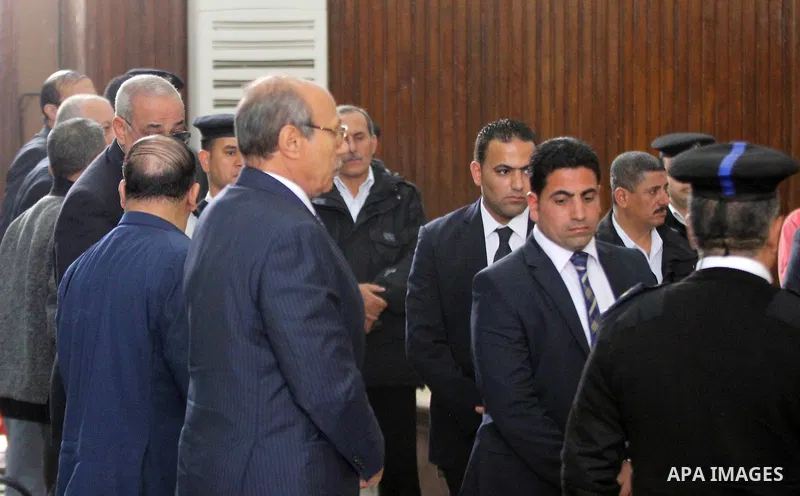 Egyptian former interior minister Habib al-Adly attends his trial on the charges of corruption, in Cairo, Egypt on March 13, 2016. Habib al-Adly served as interior minister of Egypt from 1997 to 2011, he was the longest...