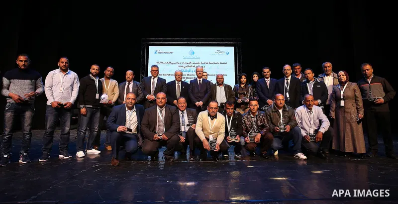 Palestinian Prime Minister, Rami Hamdallah, attends a celebrate of World Water Day, in the West Bank city Ramallah, on March 24, 2016. Photo by Prime Minister Office