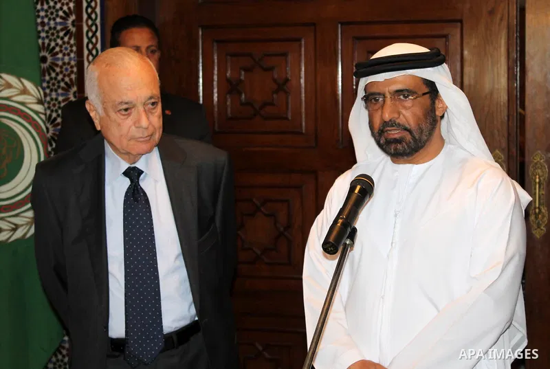 Mohammed bin Nakhira Al Dhaheri, the UAE’s Ambassador to Egypt and Permanent Representative to the Arab League, attends his farewell ceremony at League of Arab States in Cairo, Egypt, on March 27, 2016. Photo by Stranger