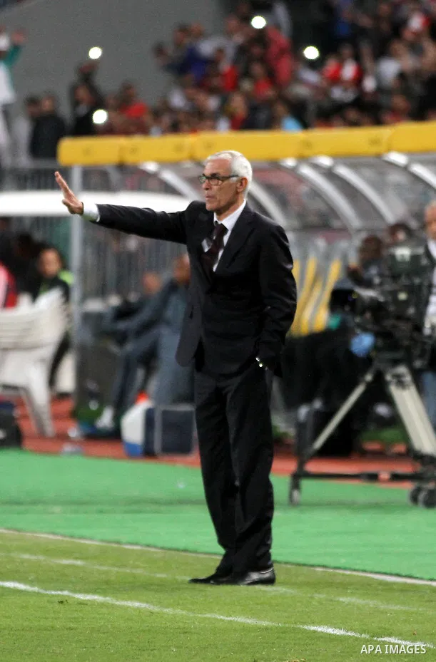 Egypt Argentinian manager Hector Cuper reacts during their African Cup of Nations group G qualification football match between Egypt and Nigeria at the Borg el-Arab Stadium in Alexandria on March 29, 2016. Photo by Strin...