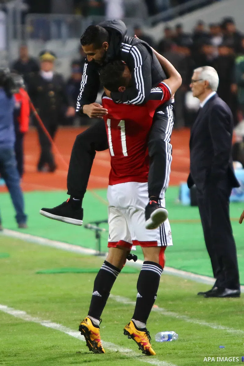 Egypt Argentinian manager Hector Cuper reacts during their African Cup of Nations group G qualification football match between Egypt and Nigeria at the Borg el-Arab Stadium in Alexandria on March 29, 2016. Photo by Strin...