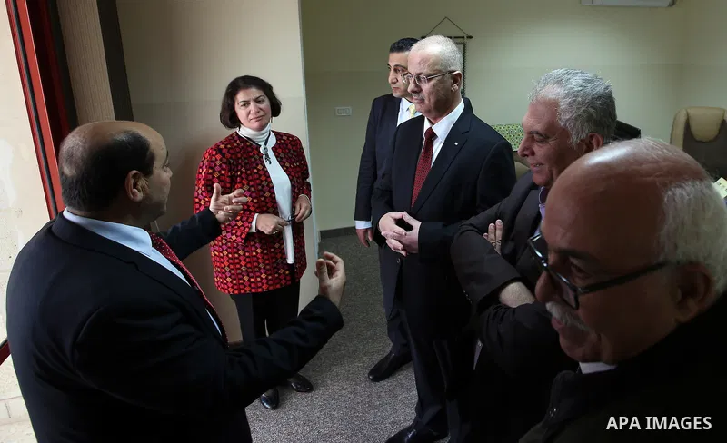 Palestinian Prime Minister, Rami Hamdallah, opens National School of administration, in the West Bank city of Ramallah, on March 30, 2016. Photo by Prime Minister Office