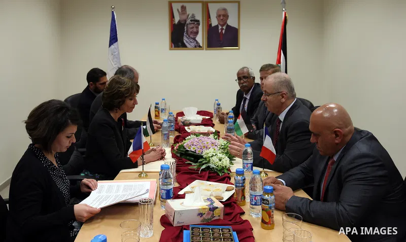 Palestinian Prime Minister, Rami Hamdallah, attends the inauguration ceremony of the Central Medical Stores, funded by the French Development Agency, in the West Bank city of Nablus, on April 2, 2016. Photo by Prime Mini...