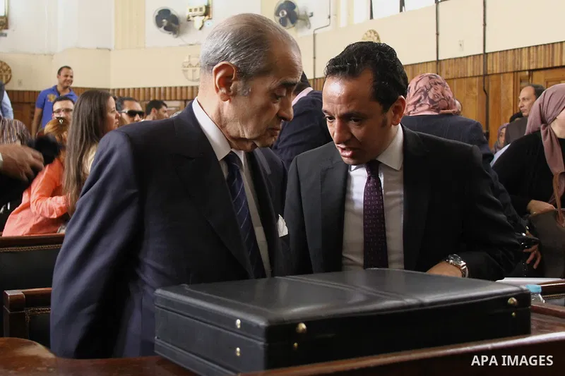 Egyptian Lawyer Farid el-Deeb attends the trial of former Egyptian president Hosni Mubarak at the High Court where Mubarak's trial will take place, in Cairo, Egypt, April 7, 2016. Photo by Stranger