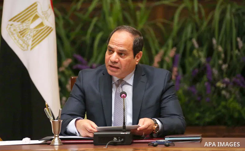 President of Egypt Abdel Fattah el-Sisichairs a meeting of the seventeenth annual of the Board of Trustees of the Library of Alexandria in Cairo, Egypt on April 9, 2016. Photo by Egyptian President Office