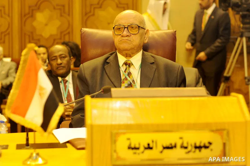 Heads of parliament for Arab countries attend a meeting at the Arab League's headquarters in the Egyptian capital, Cairo, on April 10, 2016. Photo by Stranger
