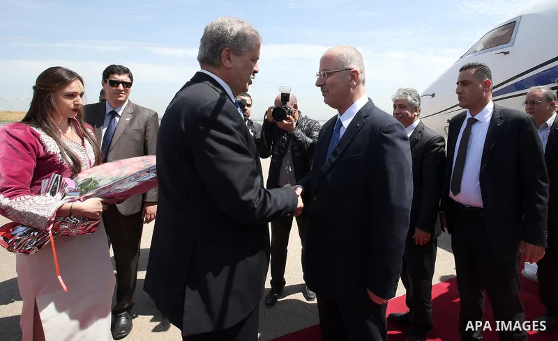 Palestinian Prime Minister Rami Hamdallah, during his visit to Algeria 17 April 2016. Photo by Prime Minister Office