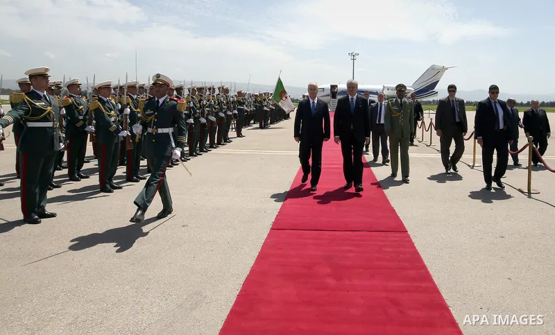 Palestinian Prime Minister Rami Hamdallah, during his visit to Algeria 17 April 2016. Photo by Prime Minister Office