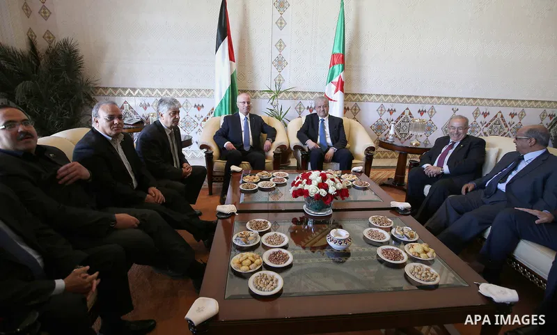 Palestinian Prime Minister Rami Hamdallah, during his visit to Algeria 17 April 2016. Photo by Prime Minister Office