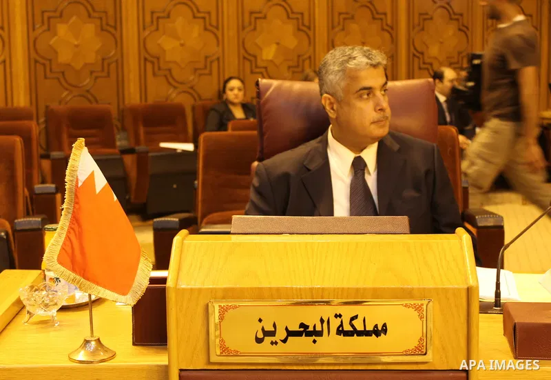 Permanent delegates of Arab countries in League of Arab States attend a meeting at the Arab League headquarters to discuss the Israeli Prime Minister's remarks Benjamin Netanyahu about Golan Heights in Cairo, Egypt, on A...