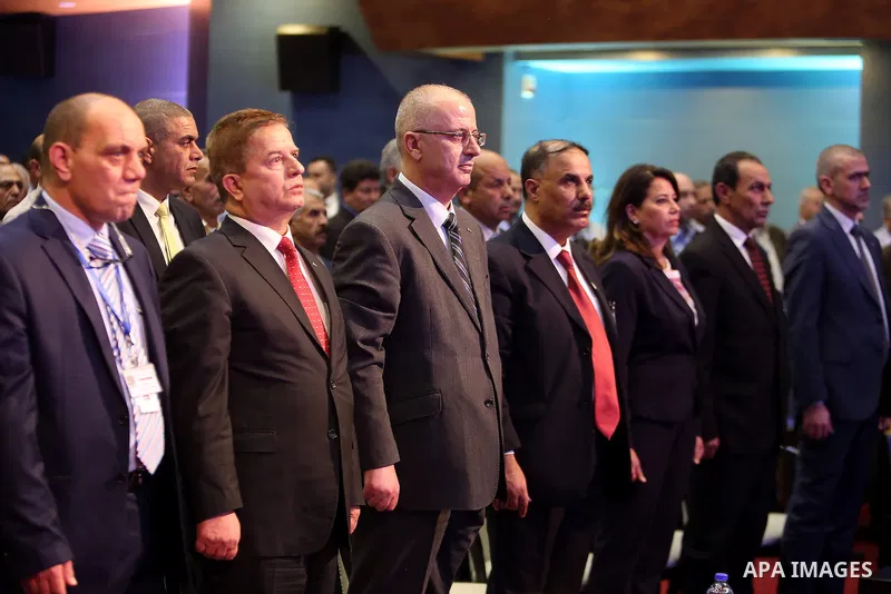 Palestinian Prime Minister Rami Hamdallah attends the opening of the eighth Palestinian pharmaceutical conference in the West Bank city of Ramallah on May 03, 2016. Photo by Prime Minister Office