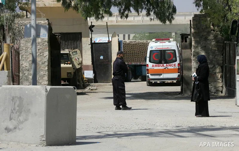 A Palestinian Policeman stands guard on the Rafah border crossing at the southern Gaza Strip on May 12, 2016. Israeli Defence Minister Moshe Yaalon announced on May 2, 2016 the reopening of the Erez crossing point into t...