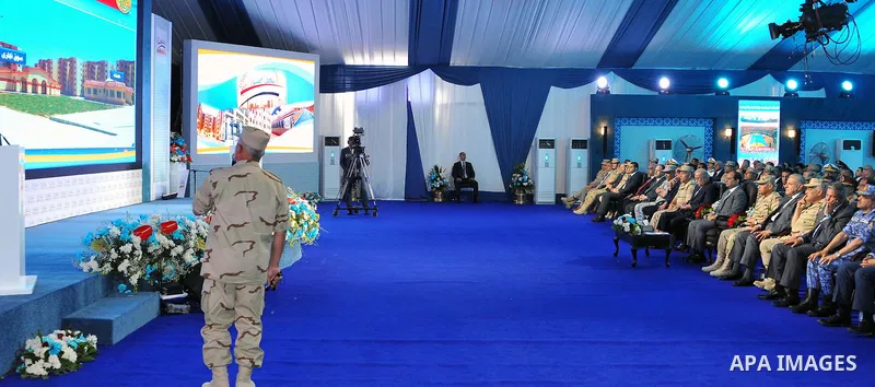 Egyptian President Abdel Fattah al-Sisi attends the opening of projects in Cairo, Egypt, on May 12, 2016. Photo by Egyptian President Office