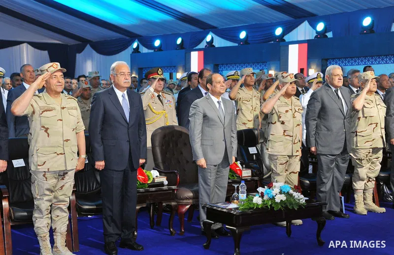Egyptian President Abdel Fattah al-Sisi attends the opening of projects in Cairo, Egypt, on May 12, 2016. Photo by Egyptian President Office