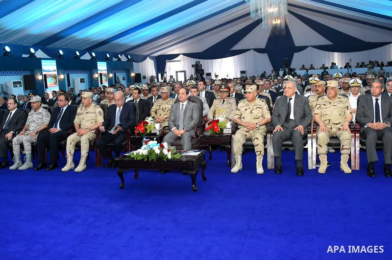 Egyptian President Abdel Fattah al-Sisi attends the opening of projects in Cairo, Egypt, on May 12, 2016. Photo by Egyptian President Office