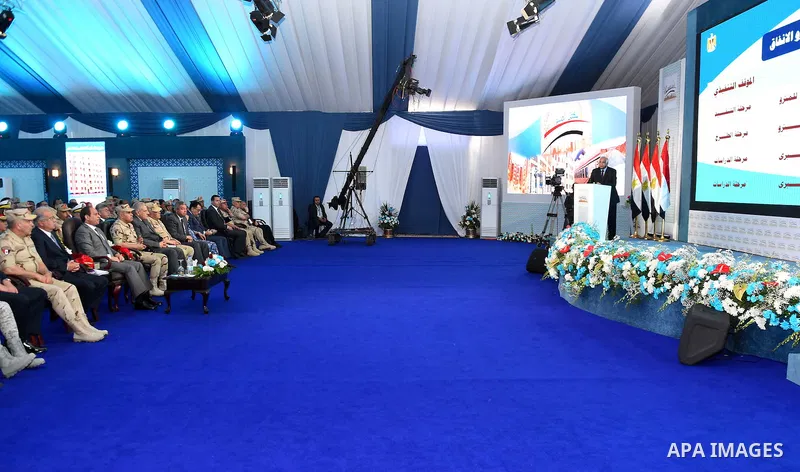 Egyptian President Abdel Fattah al-Sisi attends the opening of projects in Cairo, Egypt, on May 12, 2016. Photo by Egyptian President Office
