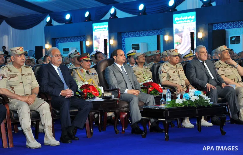 Egyptian President Abdel Fattah al-Sisi attends the opening of projects in Cairo, Egypt, on May 12, 2016. Photo by Egyptian President Office