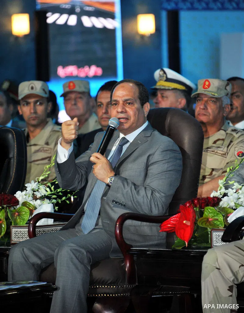 Egyptian President Abdel Fattah al-Sisi attends the opening of projects in Cairo, Egypt, on May 12, 2016. Photo by Egyptian President Office