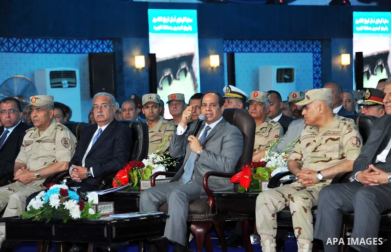 Egyptian President Abdel Fattah al-Sisi attends the opening of projects in Cairo, Egypt, on May 12, 2016. Photo by Egyptian President Office