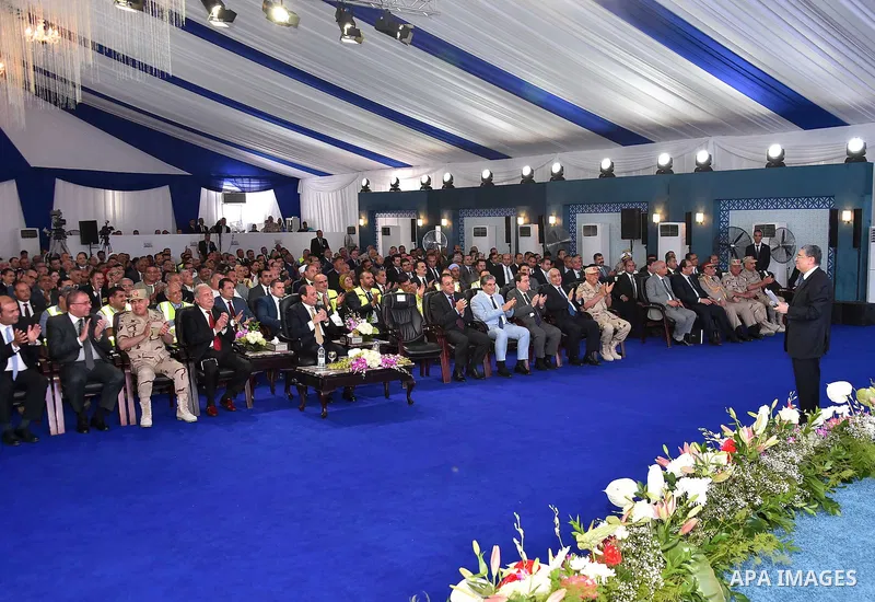 Egyptian President Abdel Fattah al-Sisi attends the opening ceremony of electric power plant in Asyut, Egypt, on May 17, 2016. Photo by Egyptian President Office