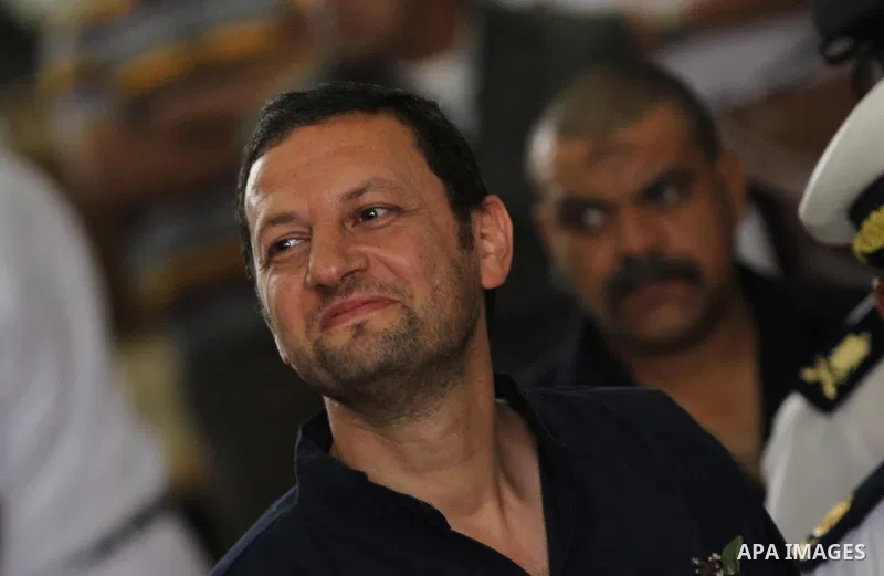 Egyptian's former minister of supply and interior trade Bassem Ouda attends his trial at a court in capital Cairo on May 17, 2016.. Photo by Amr Sayed